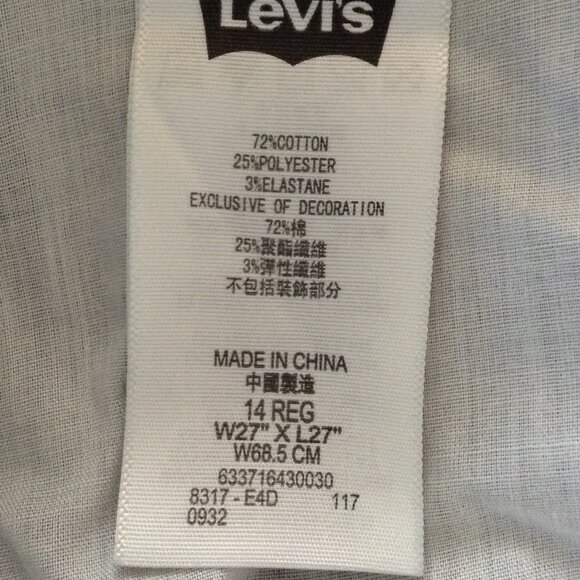 Levi's 511 Slim Fit Performance, Youth 14; Camo pattern, Quality, rugged, Jeans - Picture 4 of 5